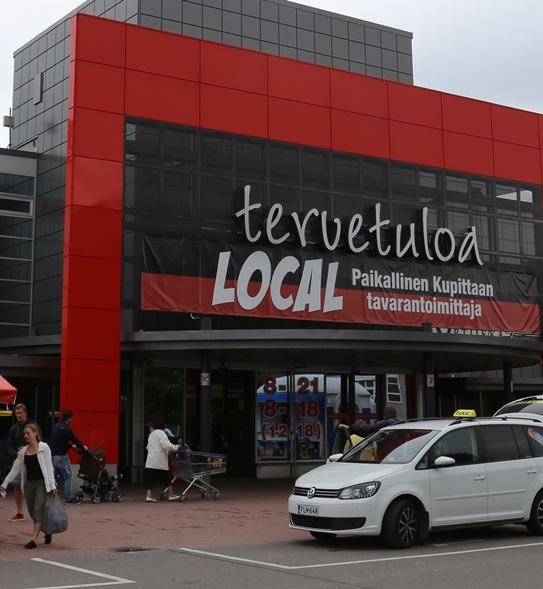 "Local" eli paikallisuus on Kupittaan K-citymarketin pääviesti.